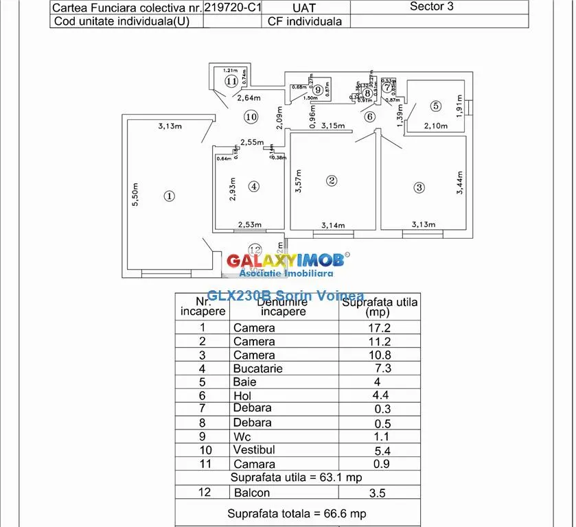 Apartament 3 camere Nicolae Grigorescu | decomandat -2bai metrou 14min - foto 8