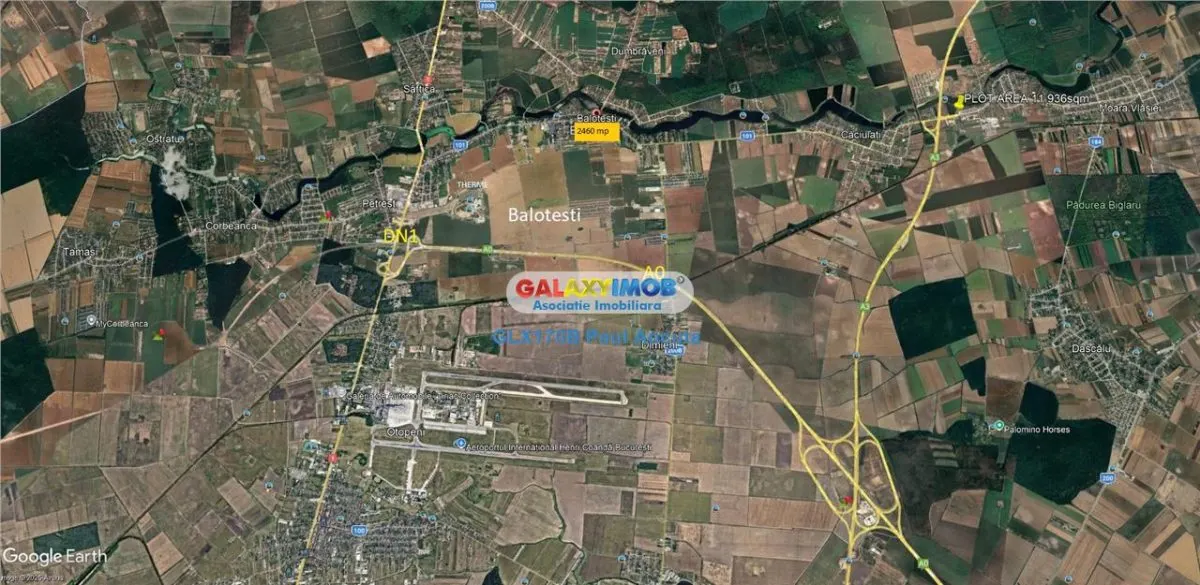 3 loturi casa 825 mp fiecare  Balotesti str Pescarilor utilitati - foto 3