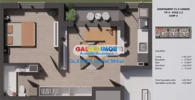 Apartament 2camere-Incalzire in pardoseala-Cartierul Latin - foto 12