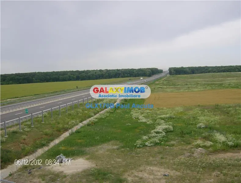 Teren Snagov Nod Autostrada A3 vedere Padure 7000 mp - foto 1