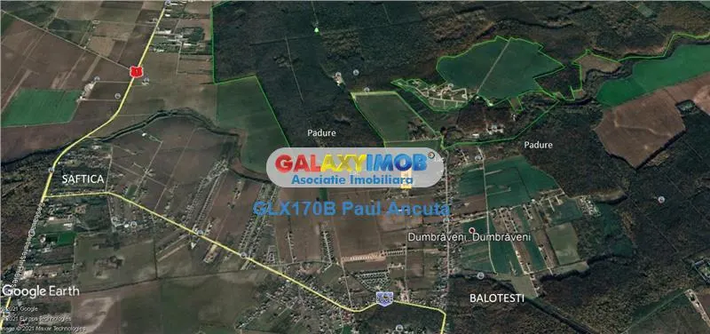 Teren Balotesti  Lac  1 Ha vedere padure - foto 1