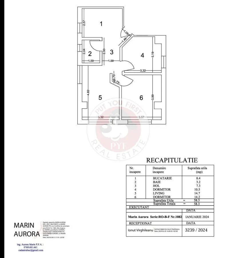 Parc Verdi | 2 camere transformate in 3 | Bloc 2014 | 58mp | B13146 - foto 7