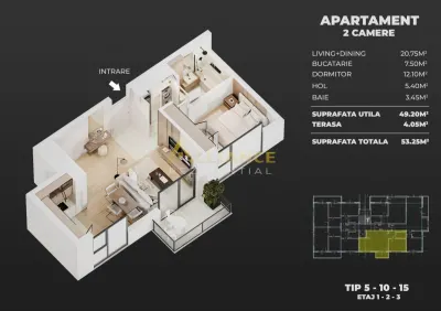 Proiect Nou- Apartament 2 Camere - foto 13