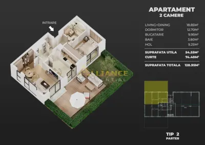 Proiect Nou- Apartament 2 Camere - foto 9