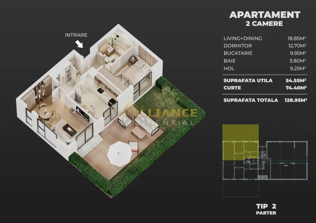 Proiect Nou- Apartament 2 Camere - foto 9