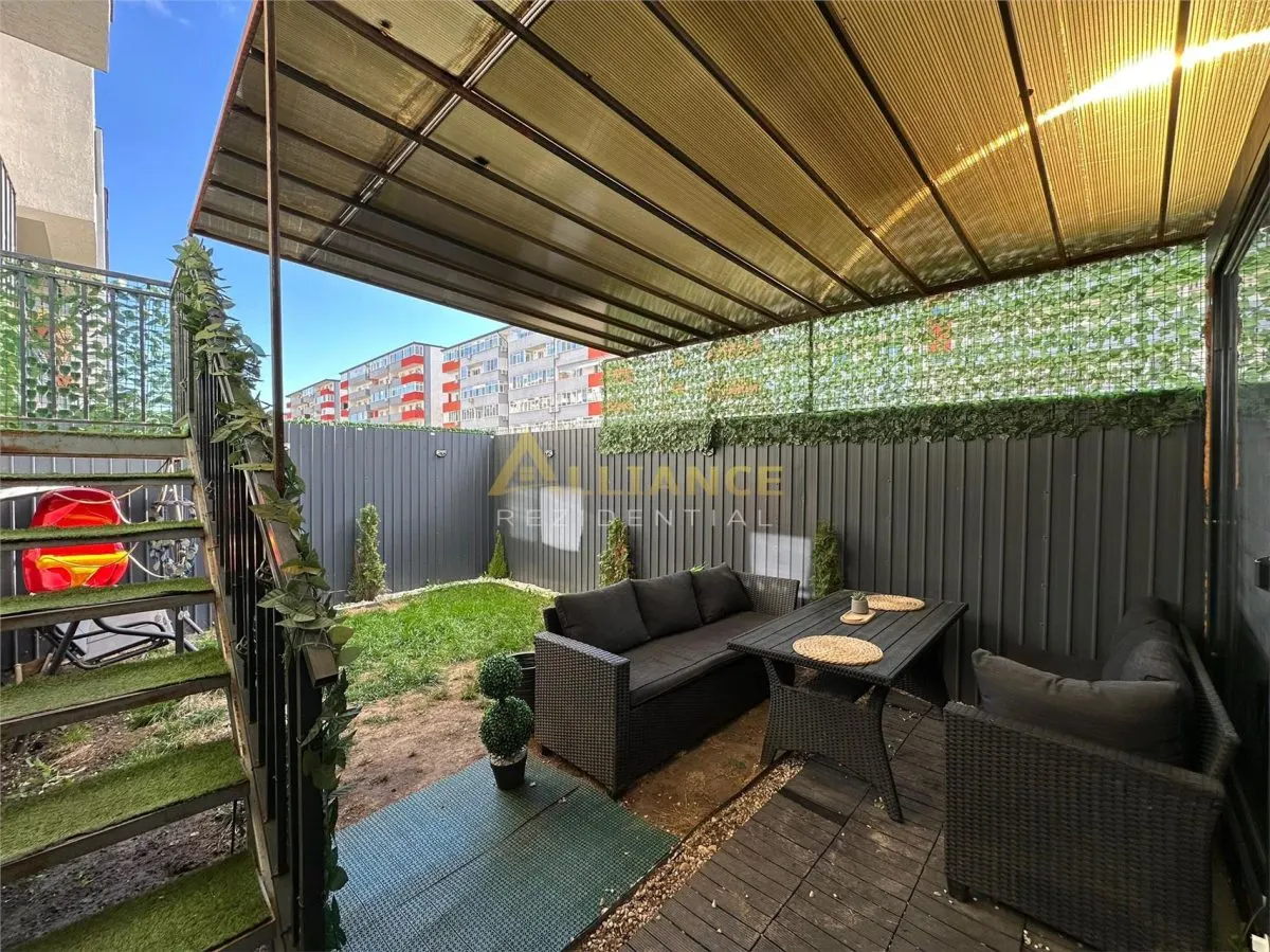 APARTAMENT LUX 2 camere MOBILAT cu GRADINA bloc NOU - foto 16