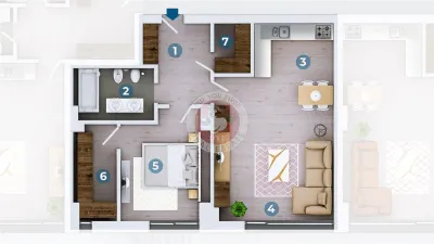 Parc Verdi | 2 camere | lux | 88mp | Constructie noua | B12969 - foto 13