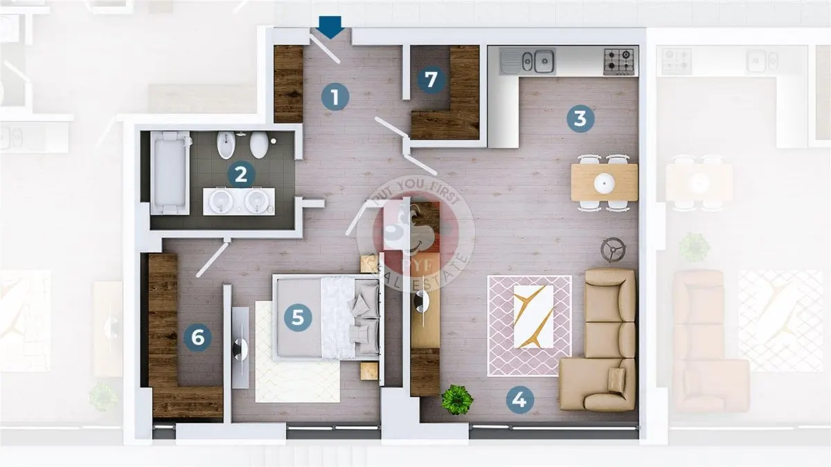 Parc Verdi | 2 camere | lux | 88mp | Constructie noua | B12969 - foto 13