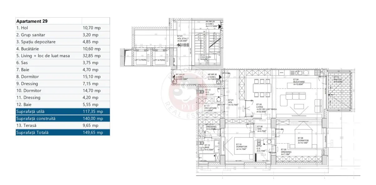 Rahmaninov | Apartament 3 camere | lux | 150mp | B12979 - foto 18