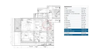 Liceul CA Rosetti | Apartament 3 camere | Garaj | 160mp | B12982 - foto 6