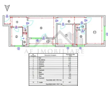 Apartament 70mp 3 camere Podu Ros - Fara Risc - foto 2
