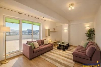 Apartament 2 camere,tip penthouse,mobilat, utilat,2 terase,100mp,Tractorul,Brasov. - Brasov