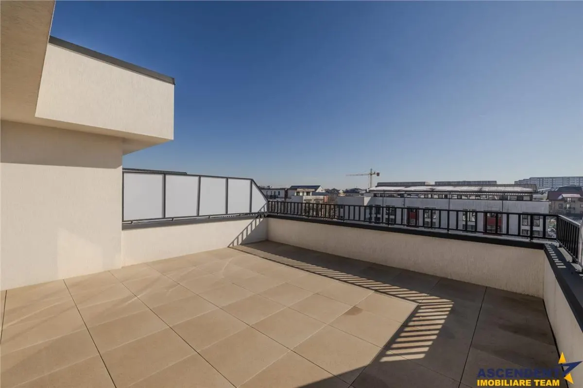 Apartament 2 camere,tip penthouse,mobilat, utilat,2 terase,100mp,Tractorul,Brasov. - foto 12