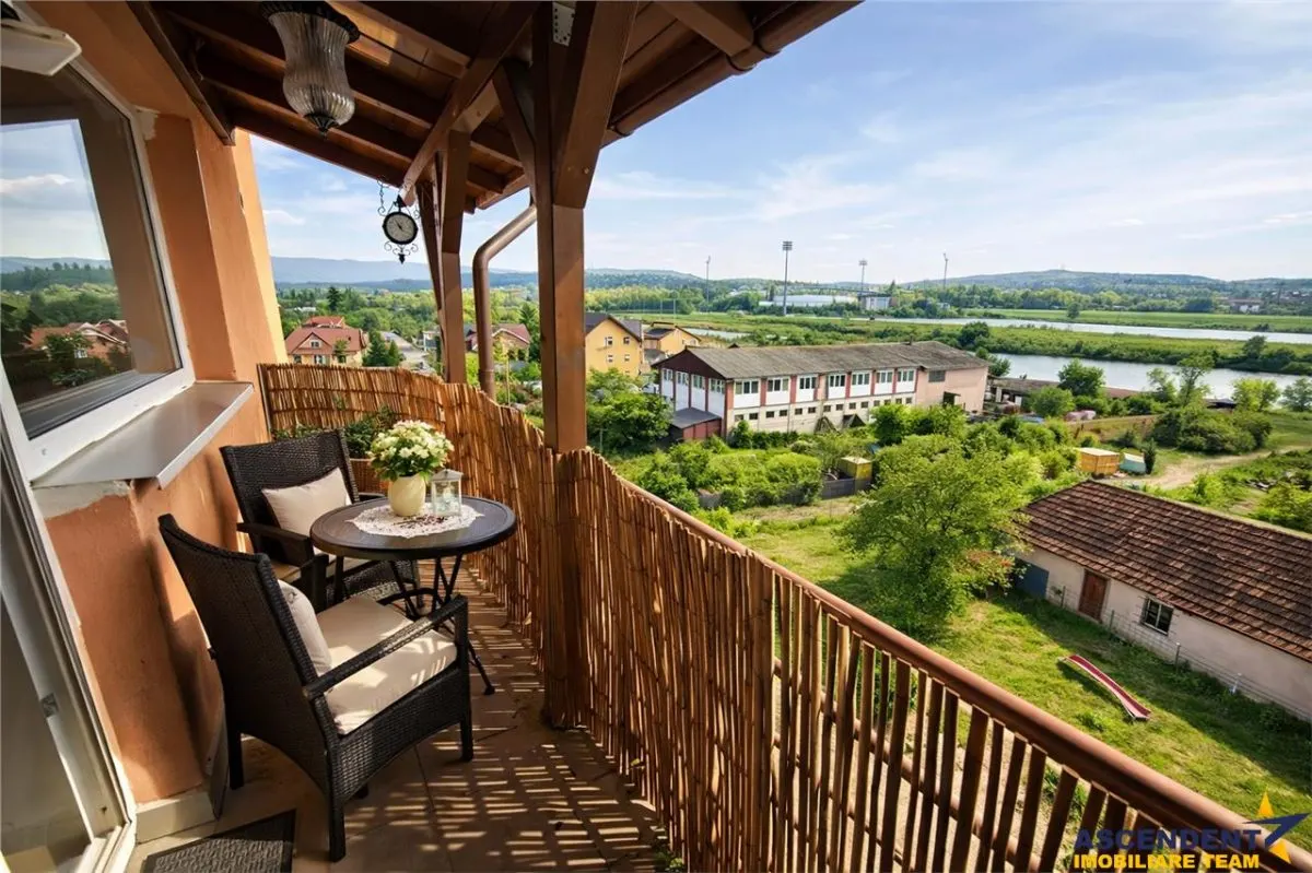 3 camere,panoramic,75 mp,mobilat,terasa, lift,parcare,Unirii,Targu Mures,Digului - foto 14