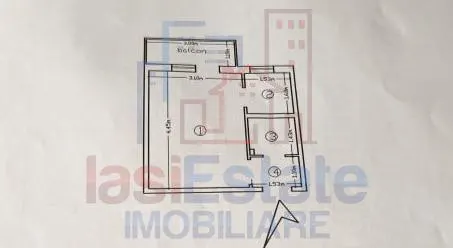 Apartament 1 camera Podu Ros - foto 5