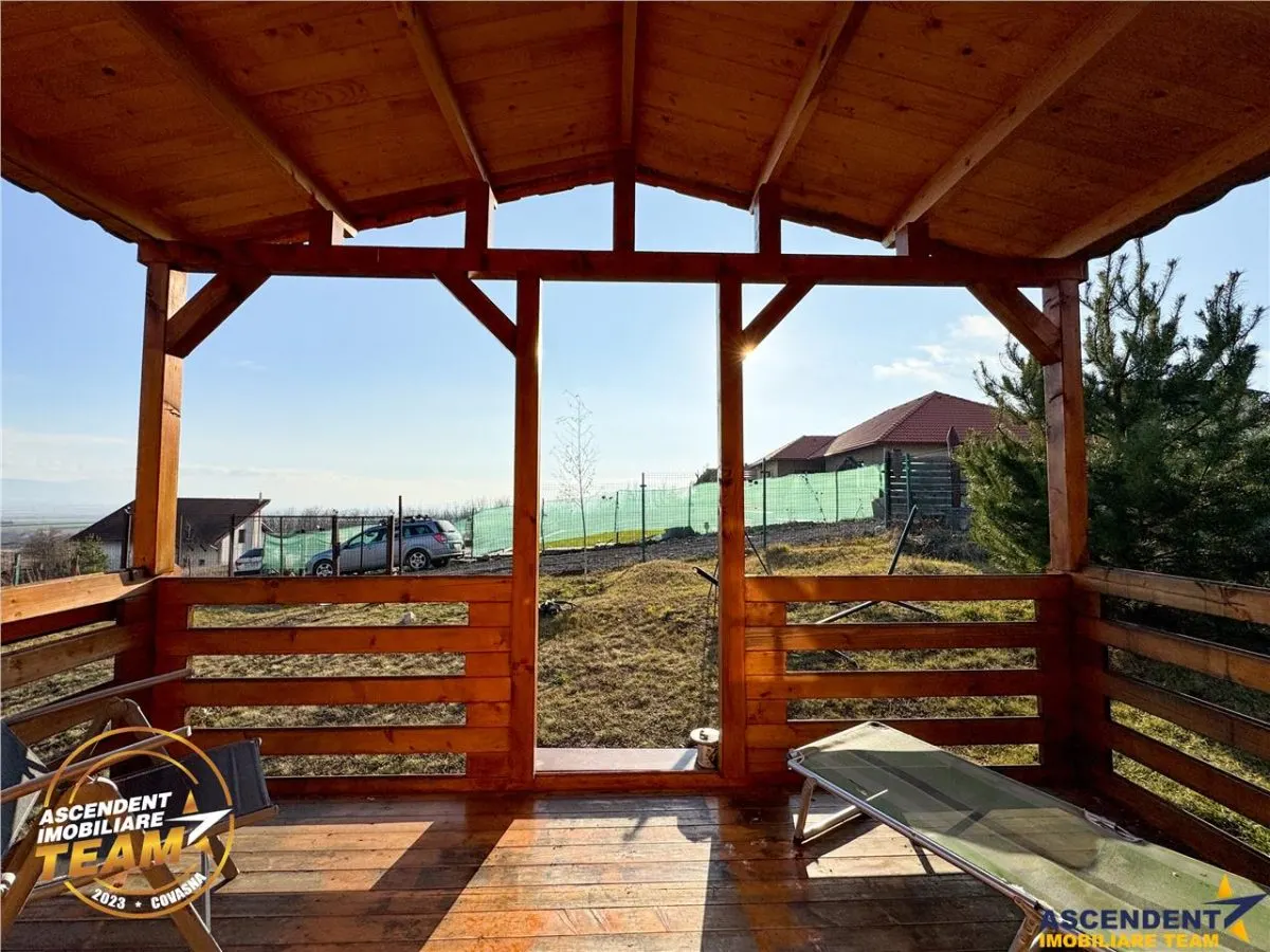 Teren intravilan 520 mp cu casuta din lemn,zona linistita,aproape de oras,Sancraiu,Covasna - foto 10