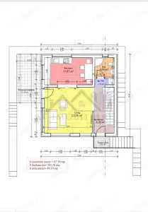 C.A.Rosetti  teren 451mp cu Autorizatie De Constructie pentru vila D+P+E 210mp - foto 7