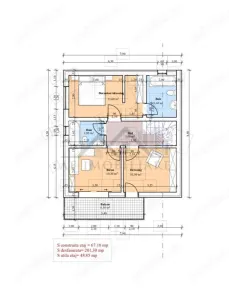 C.A.Rosetti  teren 451mp cu Autorizatie De Constructie pentru vila D+P+E 210mp - foto 8