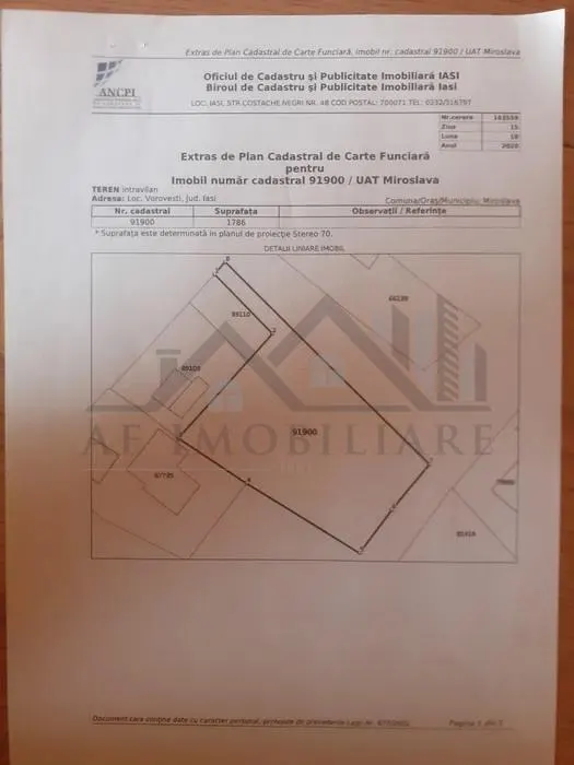 Ocazie! Vorovesti TEREN 1787mp intravilan toate utilitatile cu deschidere doua strazi asfaltate - foto 8