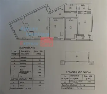 Apartament INTABULAT in Tatarasi: 4 camere, 93 mp, parcare inclusa - foto 17