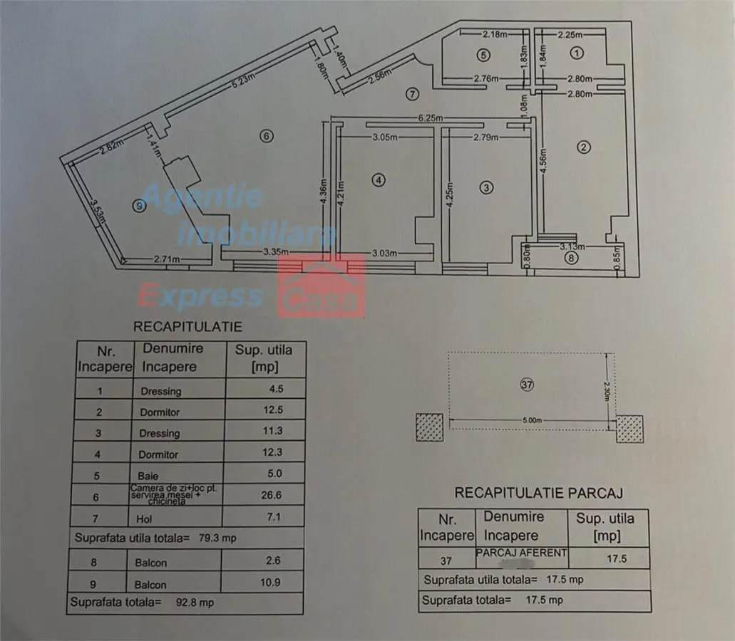 Apartament INTABULAT in Tatarasi: 4 camere, 93 mp, parcare inclusa - foto 17
