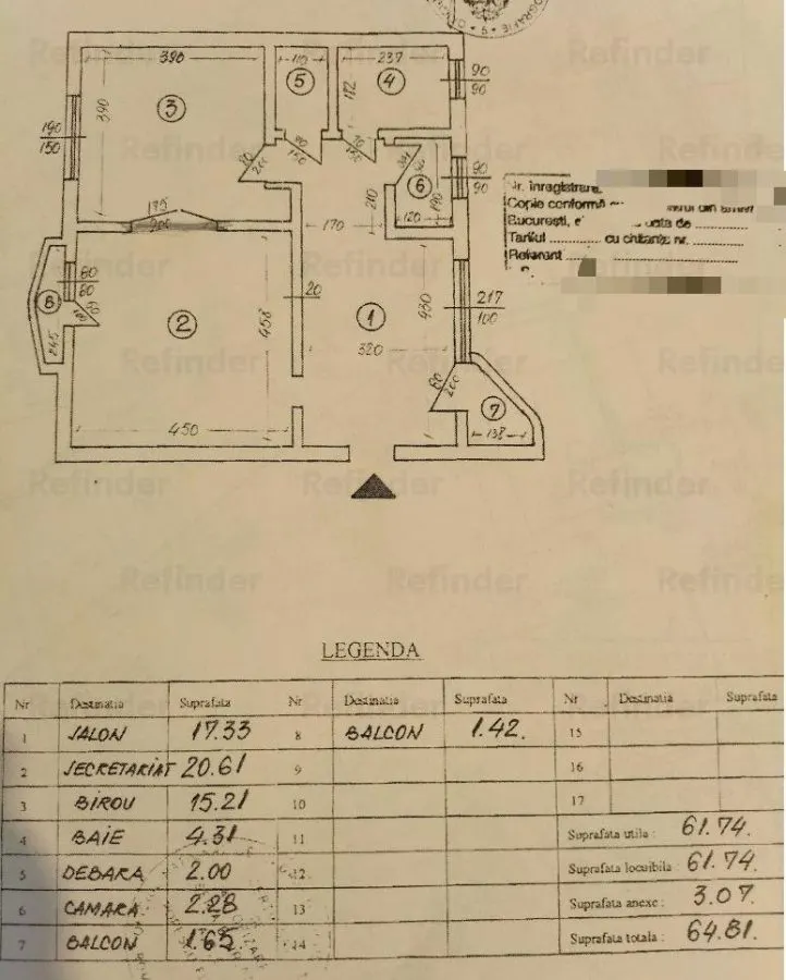 Apartament 2 camere 64,81 mp | decomandat | mobilat si utilat| Unirii - Splaiul Independentei - Curtea de Apel | - foto 6