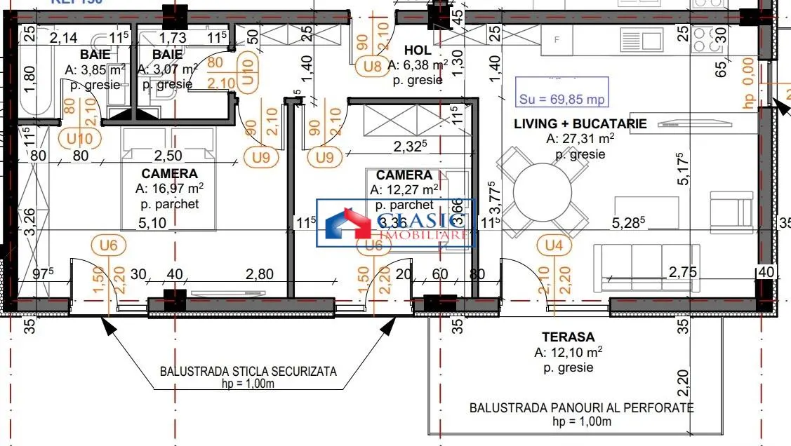Vanzare apartament 3 camere bloc nou cu CF 4 km de Auchan Iris, Cluj-Napoca - foto 9