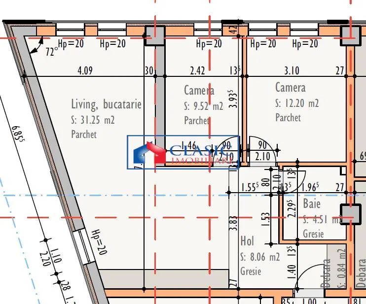 Vanzare apartament 3 camere bloc noua zona Ambient Someseni, Cluj-Napoca - foto 3