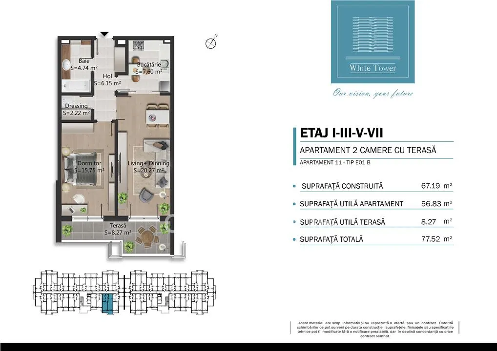 Vanzare apartament 2 camere in bloc nou, 0 comision, zona Bulevardul Bucuresti - foto 1