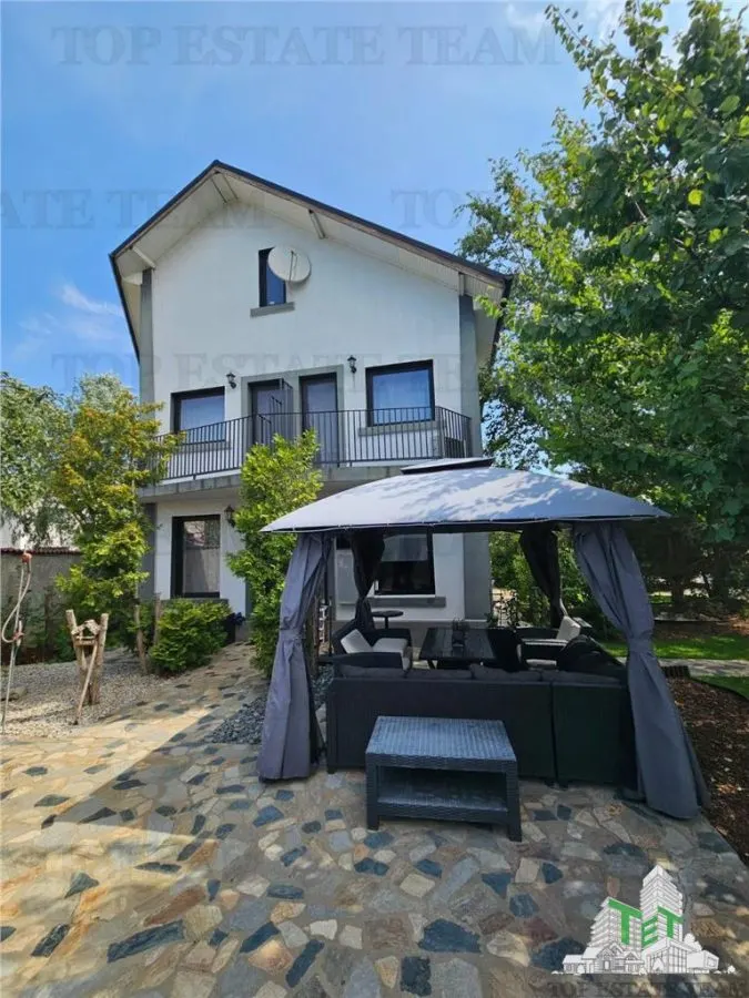 Vila superba, cu piscina, 970mp teren, D+P+E+M, gradina amenajata+pomi fructiferi cu toate utilitatile in Clinceni judet Ilfov - foto 14