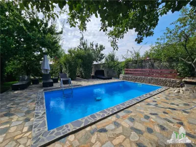 Vila superba, cu piscina, 970mp teren, D+P+E+M, gradina amenajata+pomi fructiferi cu toate utilitatile in Clinceni judet Ilfov - foto 15