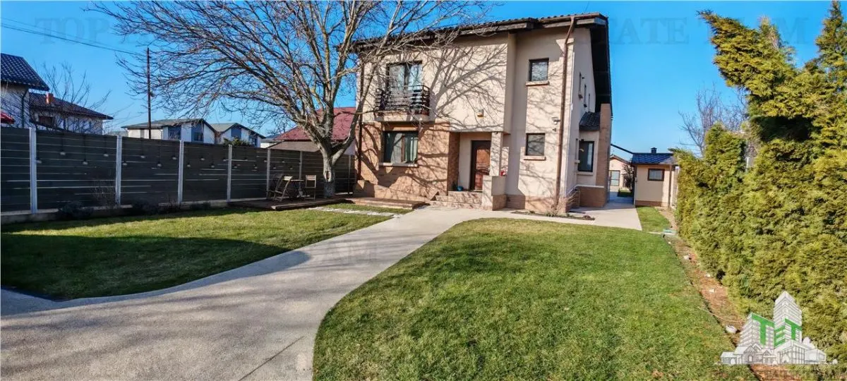 Vila individuala superba, 5 camere, complet utila/mobilata ultramodern,  1000mp teren, cu toate utilitatile, in zona Domnesti, posibilitate rate 2 ani - foto 1