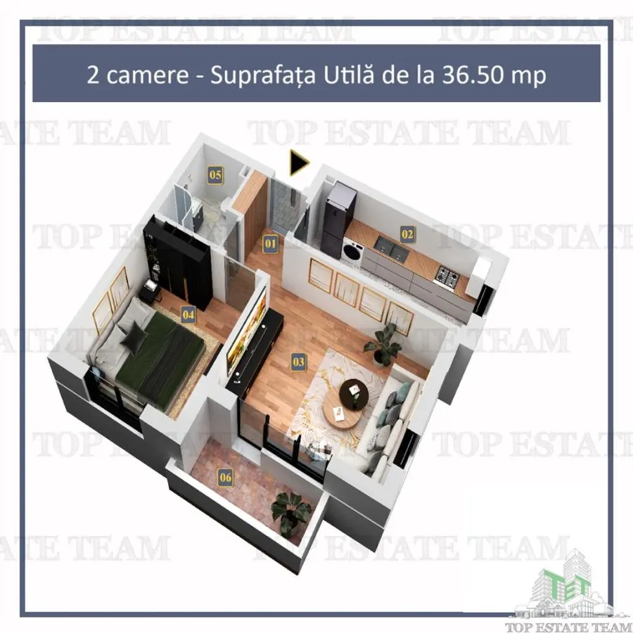 Promotie de Vara! Apartament 2 camere cu finisaje premium si mobila de bucatarie inclusa, in Militari Residence - foto 2