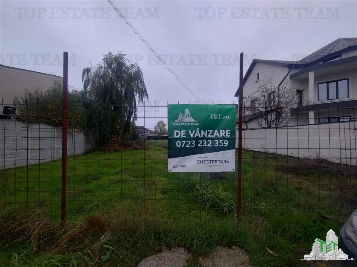 Teren intravilan 880 mp cu proiect complet 2 case P+1, Comuna Berceni - foto 1