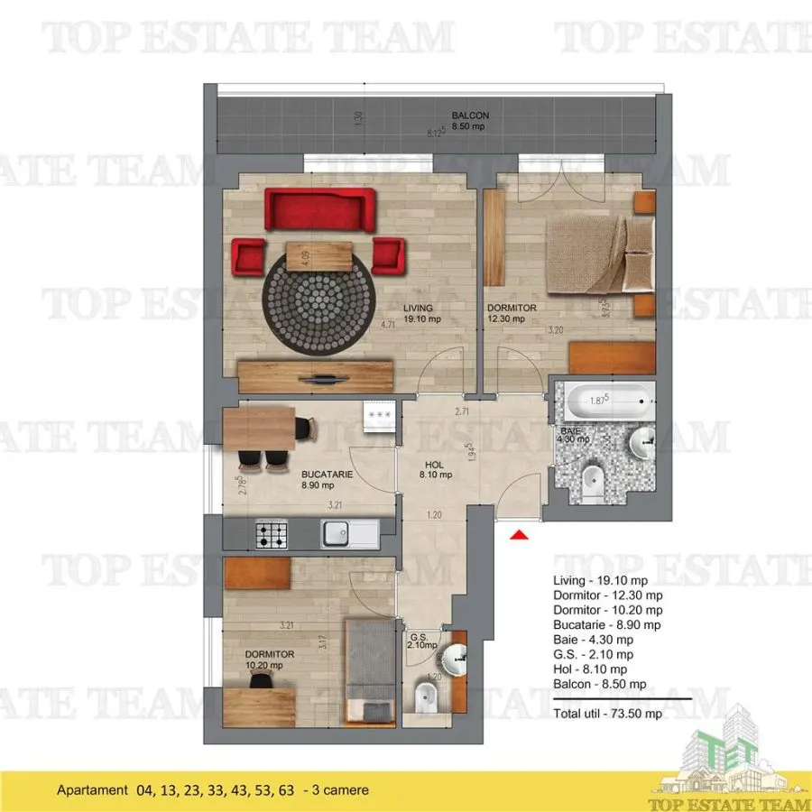 Apartament 3 camere, Popesti Leordeni langa metrou - foto 1