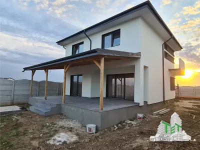 Vila lux 4 camere incalzire pardoseala cu terasa mare langa Soseaua de Centura - foto 9