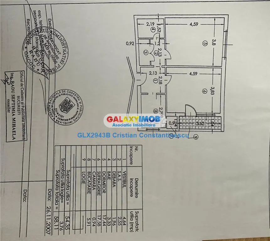 Apartament 2 camere Parcare+Boxa 1 min Metrou Dristor B Mobilat Utilat - foto 25