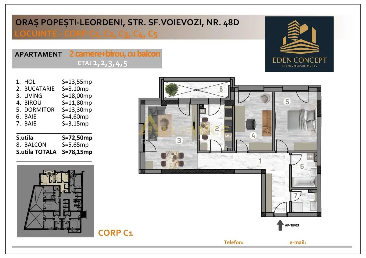 Popesti Apartament 3 Camere Decomandat - foto 1