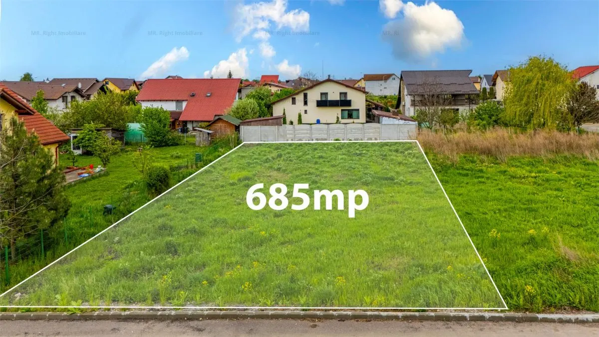 Comision 0% Teren intravilan 685 mp la asfalt, cu utilitatile la drum si AC casa - foto 3