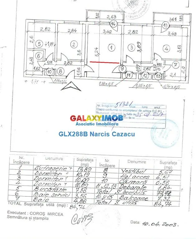 Pantelimon Vanzare apartament 4 camere ,centrala, bloc din 1981 - foto 3