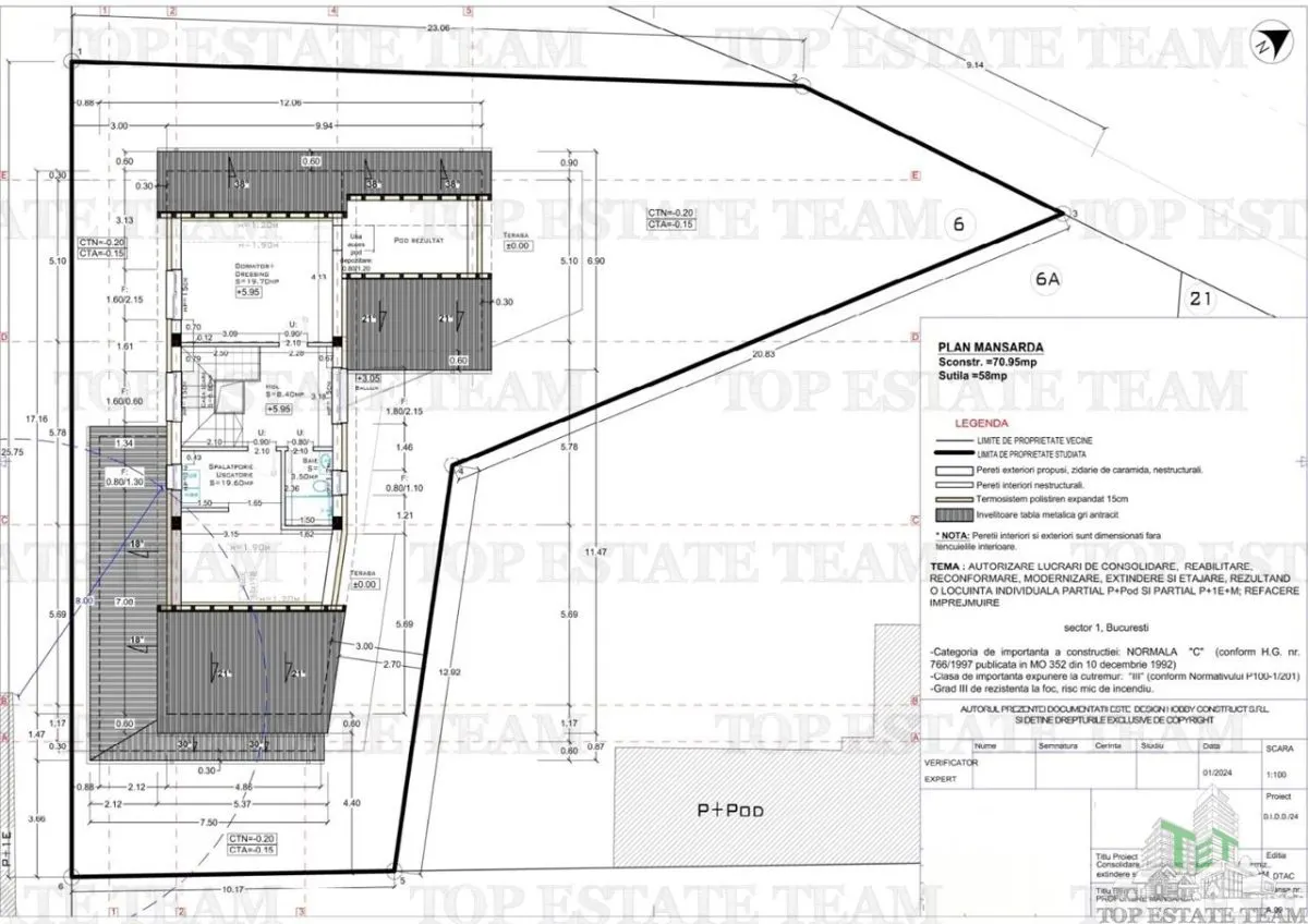 Vanzare teren cu autorizatie pentru vila p +1+ M metrou Ion Mihalache - foto 11