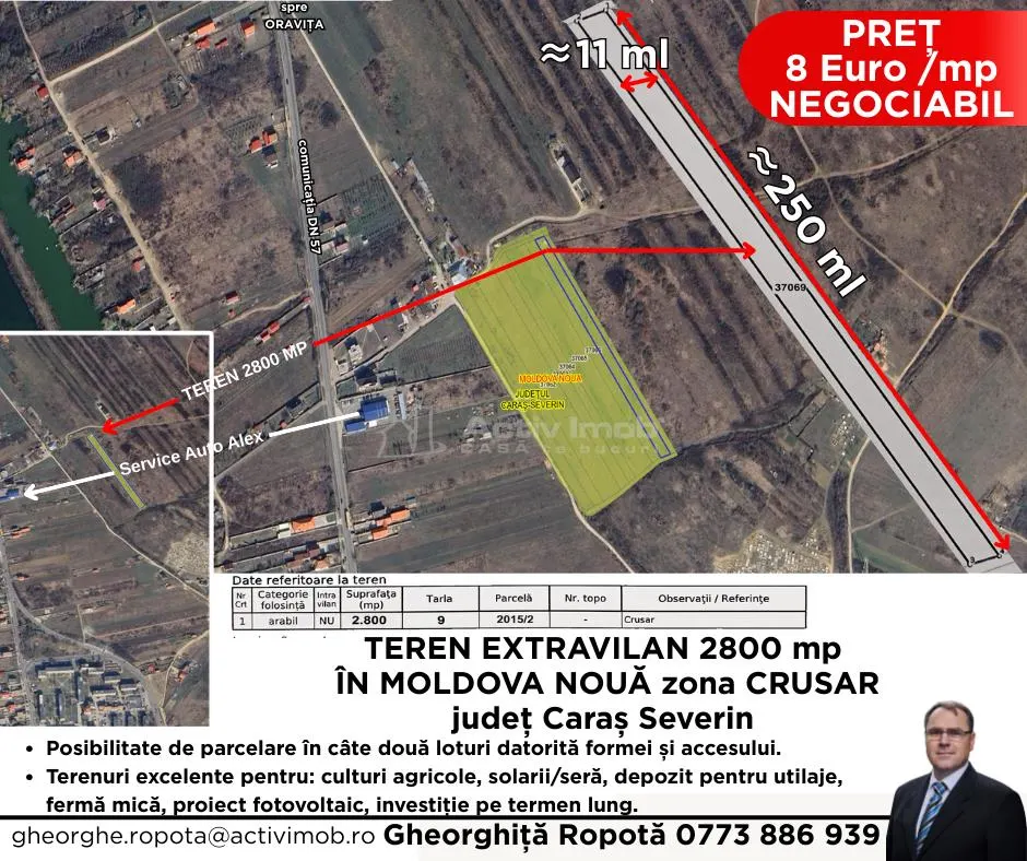 2 Terenuri Extravilan Moldova Noua â€“ Parcelabile - foto 1