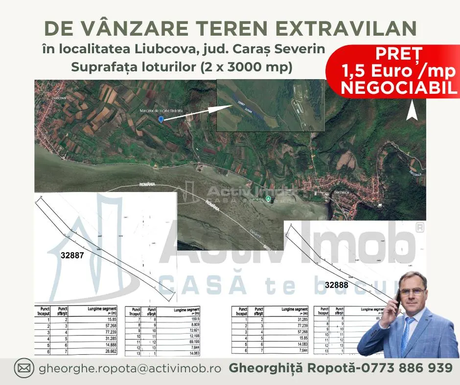 Teren extravilan 3.000 mp â€“ Liubcova, in Liubcova zona Slatina (Clisura Dunarii) - foto 1