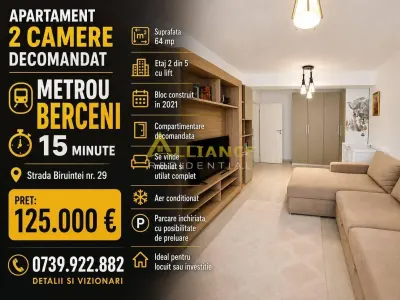 Exclusivitate Apartament 2 Camere Mobilat si Utilat Metrou Berceni - Popesti-Leordeni