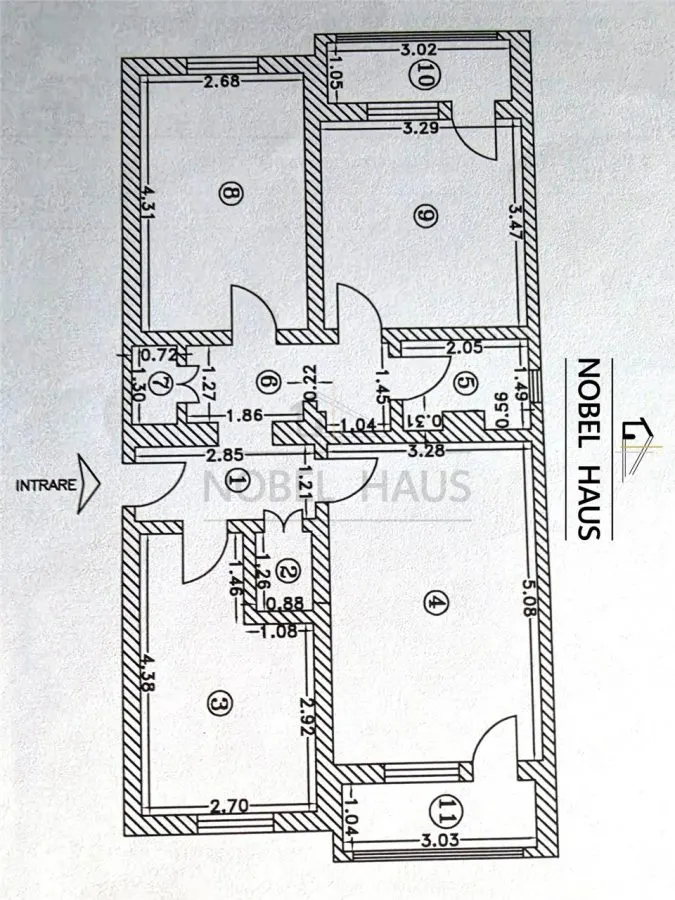 Apartament 3 camere, etajul 2, decomandat, zona Gradina, Barlad - foto 11