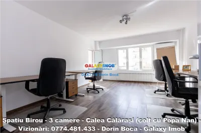 BIROU 3 Camere NEMOBILAT - CALEA CALARASI - Centrala proprie - Bucuresti