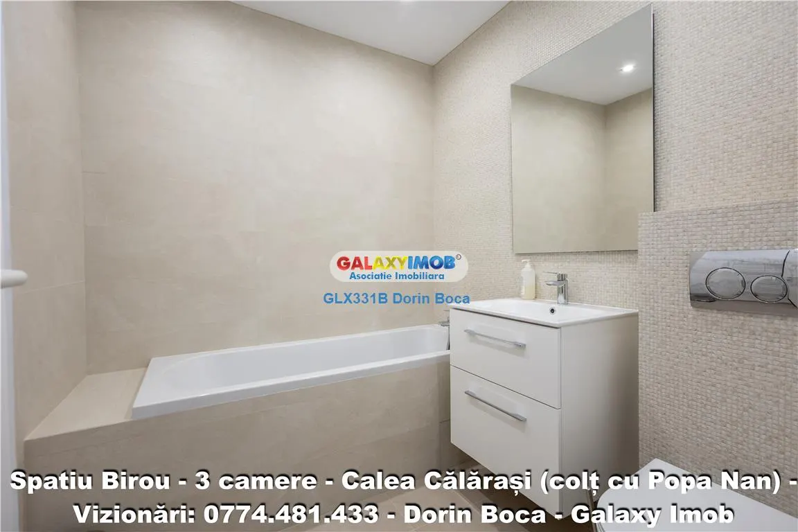 BIROU 3 Camere NEMOBILAT - CALEA CALARASI - Centrala proprie - foto 6