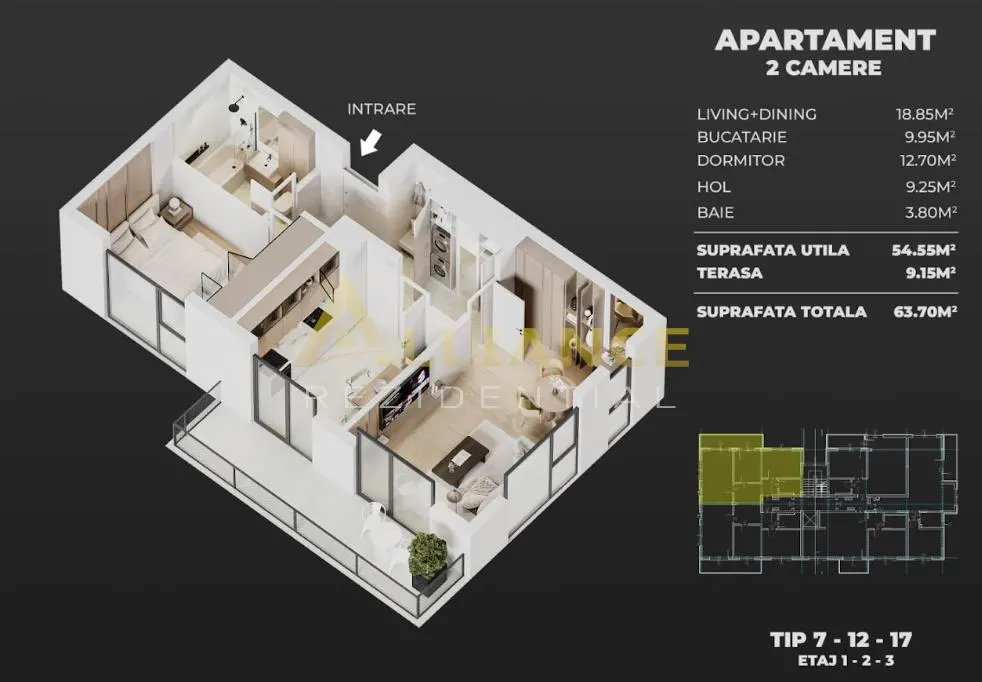 AME Residence | Apartamente Noi cu 2 si 3 Camere - foto 6