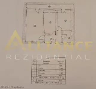 APARTAMENT 2 CAMERE BIRUINTEI ETAJ 2  EXCLUSIVITATE - Popesti-Leordeni
