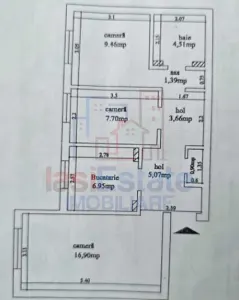 Apartament 3 camere Dacia - Iasi